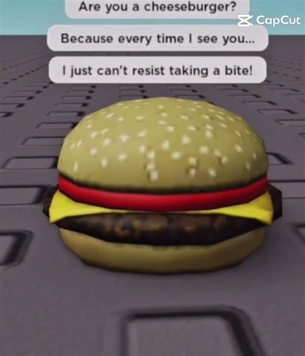 Cheeseburger rizz🤫 #roblox #funny #rizz