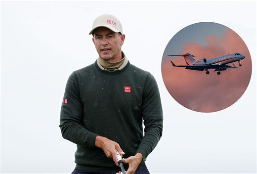 Adam Scott’s $38,000,000 private jet spotted in Washington amid reports of new PGA meeting with President Trump