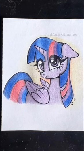 Speed drawing Twilight Sparkle My Little Pony #speeddrawing #twilightsparkle