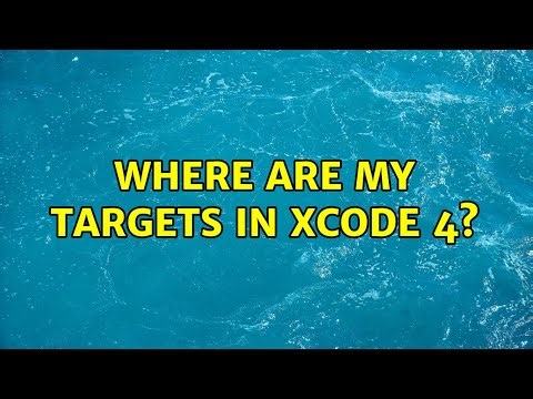 Where are my targets in Xcode 4? (5 Solutions!!)