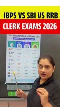 IBPS VS SBI VS RRB CLERK EXAMS 2026 #ytshorts