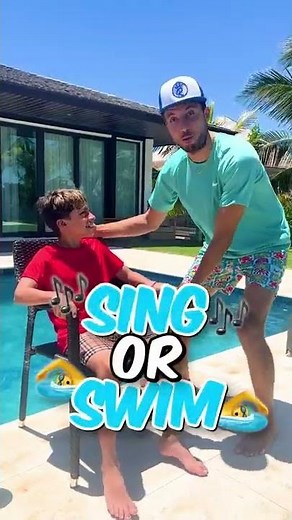 SING or SWIM! 😂💦 #shorts