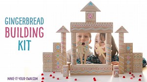 Transform a plain children's building block set into this seasonal STEM/ STEAM activity! We show you how to make the building blocks look like gingerbread, so you can make a house, theatre etc. We also provide you with a free template to make gingerbread people puppets to use for dramatic play! Included is a free gift label and the patterns to make a gingerbread house or gingerbread man or woman ornament for a present topper! This Christmas craft is a great, "make and play" and makes a lovely ho