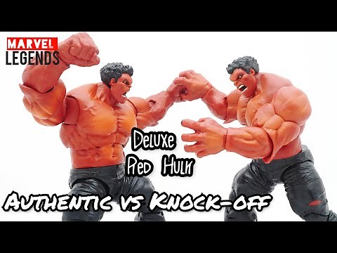 How to spot a bootleg / KO Marvel Legends Deluxe Red Hulk