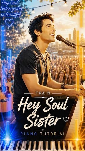Train Hey Soul Sister Beginner Piano Tutorial