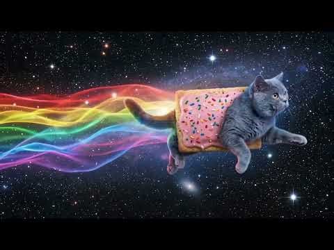 The Real Nyan Cat - Galactic Rainbow Cat in a Pop-Tart!