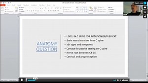 Spinal and peripheral manipulation: Cervical spine - Module 3 - with Dr David Lintonbon