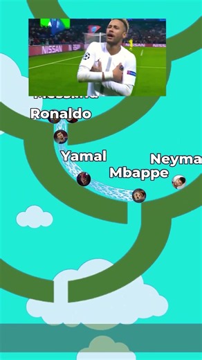 🍀subscribe for good luck🍀 Who's Fastest? Ronaldo Mbappe Messi Christmas Challenge ⚽ #shorts