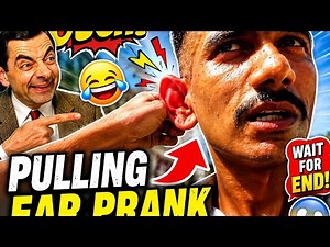 🤣 Hilarious Ear Pull Prank Gone