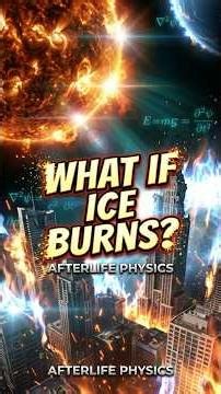 What If ICE Burns Hotter Than The SUN? ❄️🔥 #shorts