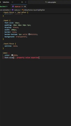 how to make input animation #coding #html #htmlcss #tutorial #tutorials #frontend