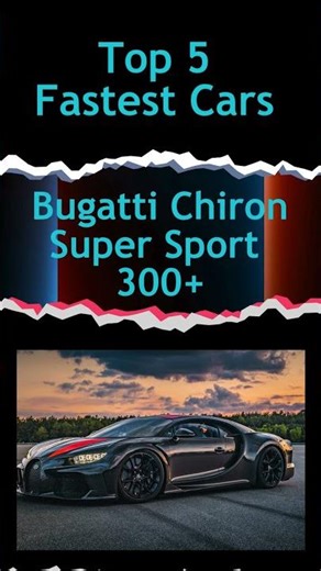 Top 5 Fastest Cars in the World #facts