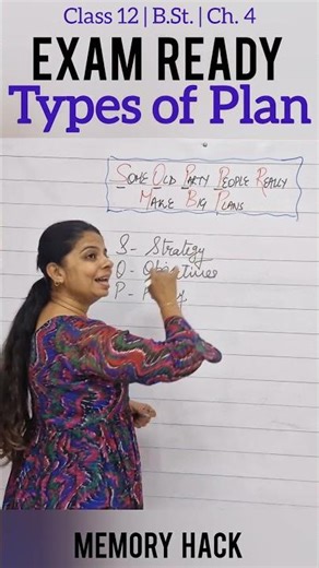 🔥 EXAM READY | Types of Plans | Class 12 Business Studies