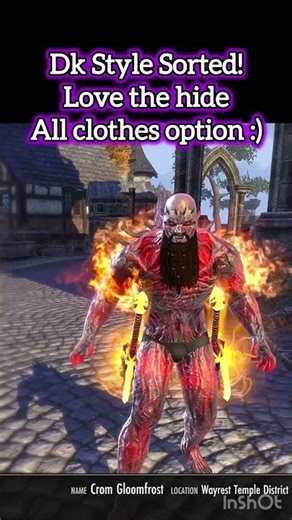 ESO DK Look Is Awesome!🔥 #elderscrollsonline #gaming