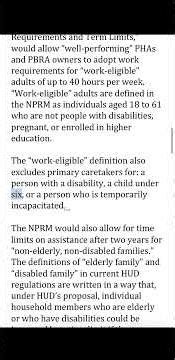 Join NLIHC’s Team On #HUD 30-Day Notice & Time Limits/Work Requirements Proposals Plans, etc…