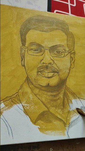 Acrylic Portrait #portrait #acrylicpainting #commissionsearned