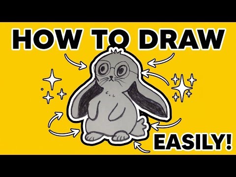 Let's Draw a Cartoon Rabbit Easily 🐰 | Simple Drawing Tutorial