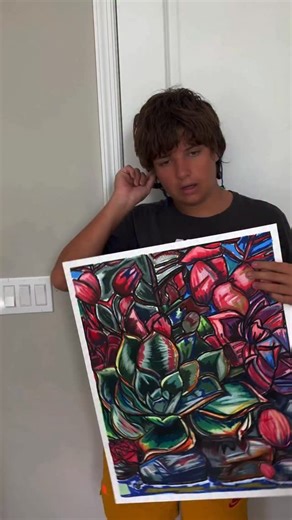 6.4K views · 20K reactions | Just 17 years old, self-taught, and already outshining professional artists. Talent knows no age! #autism #autismawareness #artist #vichysart | Vichy’s art | Facebook