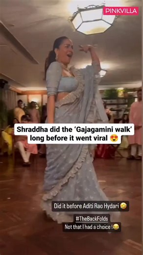 Pinkvilla Telly on Instagram: "Throwback to when @sarya12 nailed the viral Gajagamini walk on her stories 🫶❤️ #pinkvillatelly #Pinkvilla"