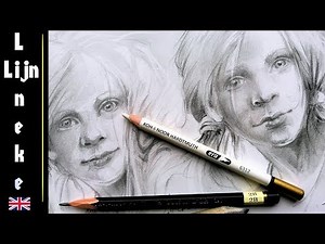 Easy CHILD Portrait for beginners graphite pencil