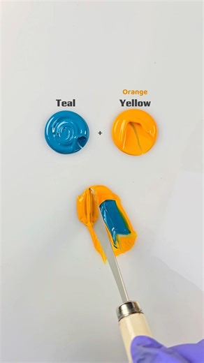 How to make Barf Green Color Mixing 😍🎨 #colormixing #paintmixing #painting #satisfying