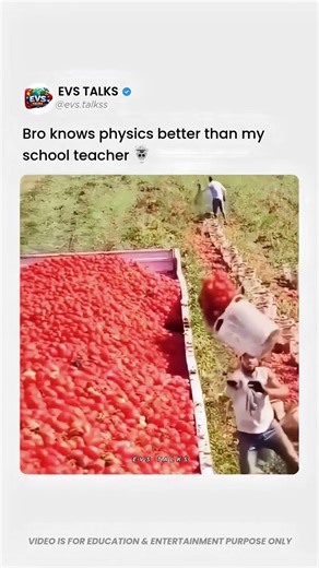 Newton Would Be Proud 😳🍅 | Farmer’s Perfect Throw