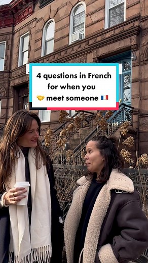 French questions for when you 🤝 meet someone for the first time! Learn how to ask these essential questions in casual 🇫🇷French. 📝 These are commonly used in informal situations (you meet a friend of a friend at a party, for example) - Tu t’appelles comment? - What’s your name? (or ‘Comment tu t’appelles?’) - T’as quel âge? - How old are you? (written French: Tu as quel âge?) - T’habites où? - Where do you live? (written French: Tu habites où?) - Tu fais quoi dans la vie? - What do you do for