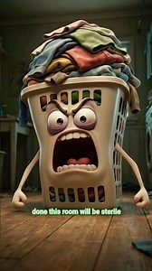 “The Angry Laundry Room 🤖🧺 | # Short Film”#3DAnimation#Animated