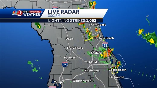 Here's a look at our live EEC radar so you can see if storms are headed your way. Stay with #weshwx for updates. | Tony Mainolfi, WESH