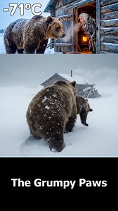 A Wild Bear Brought Her Sick Cub to This 80 Year Old Woman's Door in 71°C Siberia | The Grumpy Paws