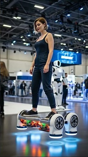 🚀 The Future of Hover Mobility: Women Riding Next-Gen Floating Boards at Tech Expo 2025 🌐✨