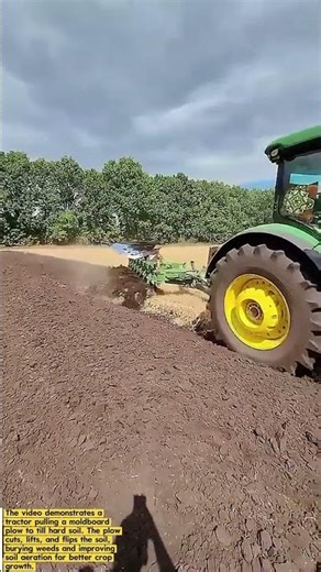 Powerful Tractor Plowing Land | Heavy Duty Moldboard Plow Working in the Field