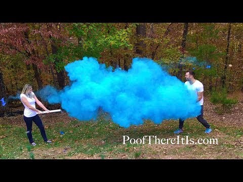Gender Reveal Smoke Cannon Battle!!!