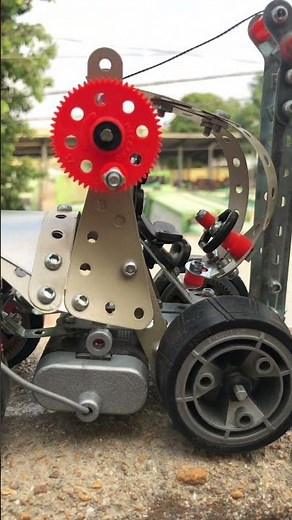 Work like real 🚜 Motorized Meccano Forklift Build! 638 Steel Parts ⚙️ #imalidotcom