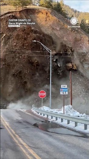 Rockslide Drags Colorado Mountain Down