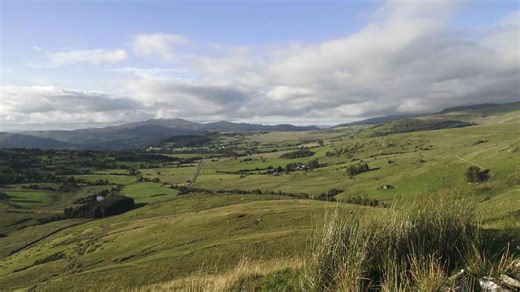 A RAF Chinook dropped into the Mach Loop - the valley shook