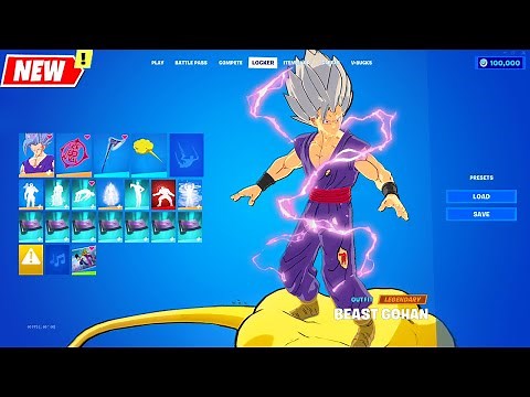 Gohan BEAST recreated in Fortnite