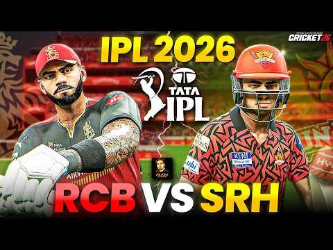 RCB vs SRH IPL 2026 1st Match 🔥 Last Over Thriller 😱 High Voltage Clash | Cricket 26 | RtxVivek