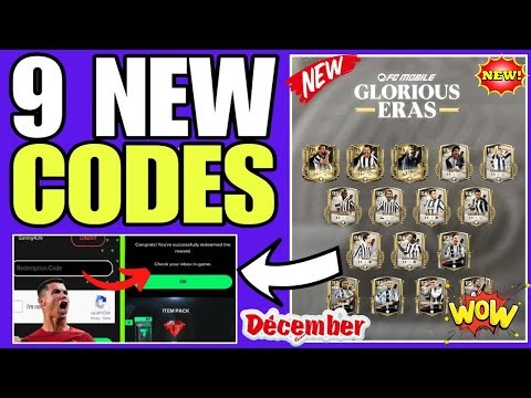 ❄️ WINTER UPDATE ❄️ FC MOBILE REDEEM CODES 2025 - NEW FC MOBILE CODES 2025