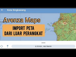AVENZA MAPS, Cara import peta dari luar perangkat