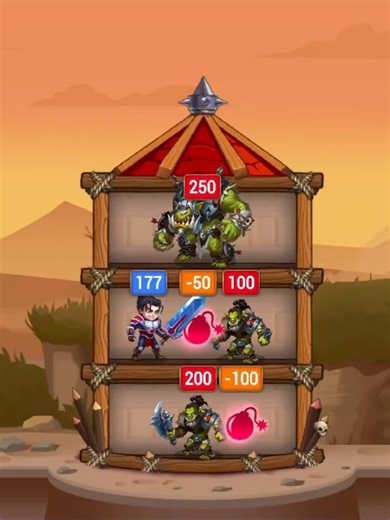 Can Our Hero Survive the Explosive Orc Tower? ⚔️