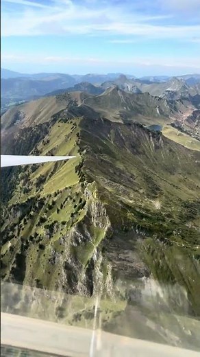 Glider Flight over French Alps Cockpit View | Scenic Mountain Soaring
