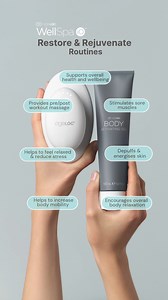 🔥 POV: You’ve just smashed the viral fireman workout challenge 😉 The ageLOC Body Activating Gel, when used with the ageLOC WellSpa iO, is your go-to for pre- and post-workout massage, helping to stimulate sore muscles and support performance as part of the Rejuvenate Routine. 💪 But that’s not all! It also works with the ageLOC WellSpa iO’s Restore Routine to support overall wellbeing, promote skin purification, and depuff the skin's appearance. 😌💆🏻‍♀️ One gel, two powerful routines. Time t