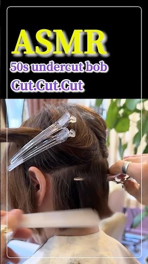 【ASMR】Drastic Makeover: A 50s Hair Transformation from Damaged to a Sleek Bob!