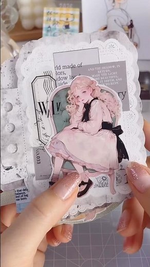 小さなノートで楽しむコラージュ🌷 collage diary ┊癒しの紙もの時間 #紙もの #手帳デコ