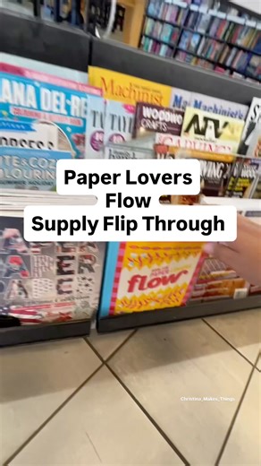 Paper crafting book filled with supplies #flow #craftyliving #papercrafting