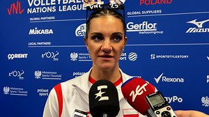 Malwina Smarzek po meczu Polska - Chiny w ćwierćfinale Ligi Narodów siatkarek