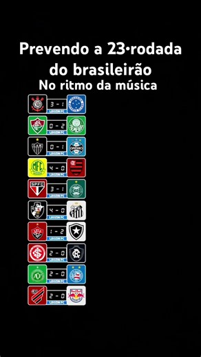 Será q a música vai prever o brasileirão 🤔