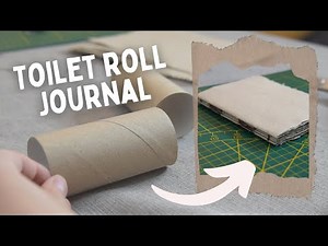 How to turn TP ROLLS into a journal | recycling at home