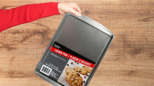 Grab a dollar store cookie pan - this is genius!